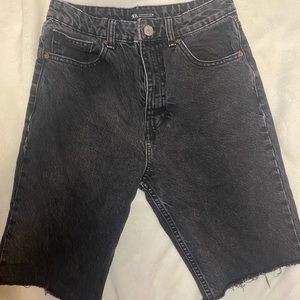 Zara black Bermuda shorts